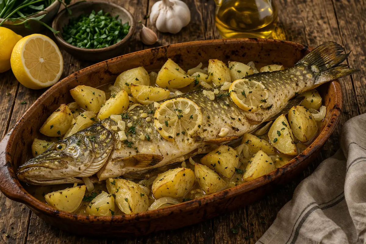 Brochet au four facile recette poisson au four savoureux