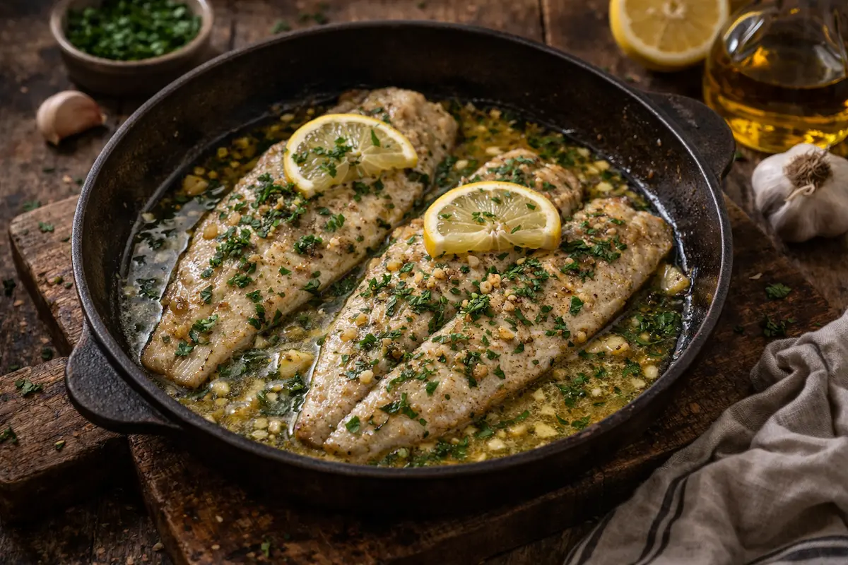 Filets de perche beurre citron poêlés faciles
