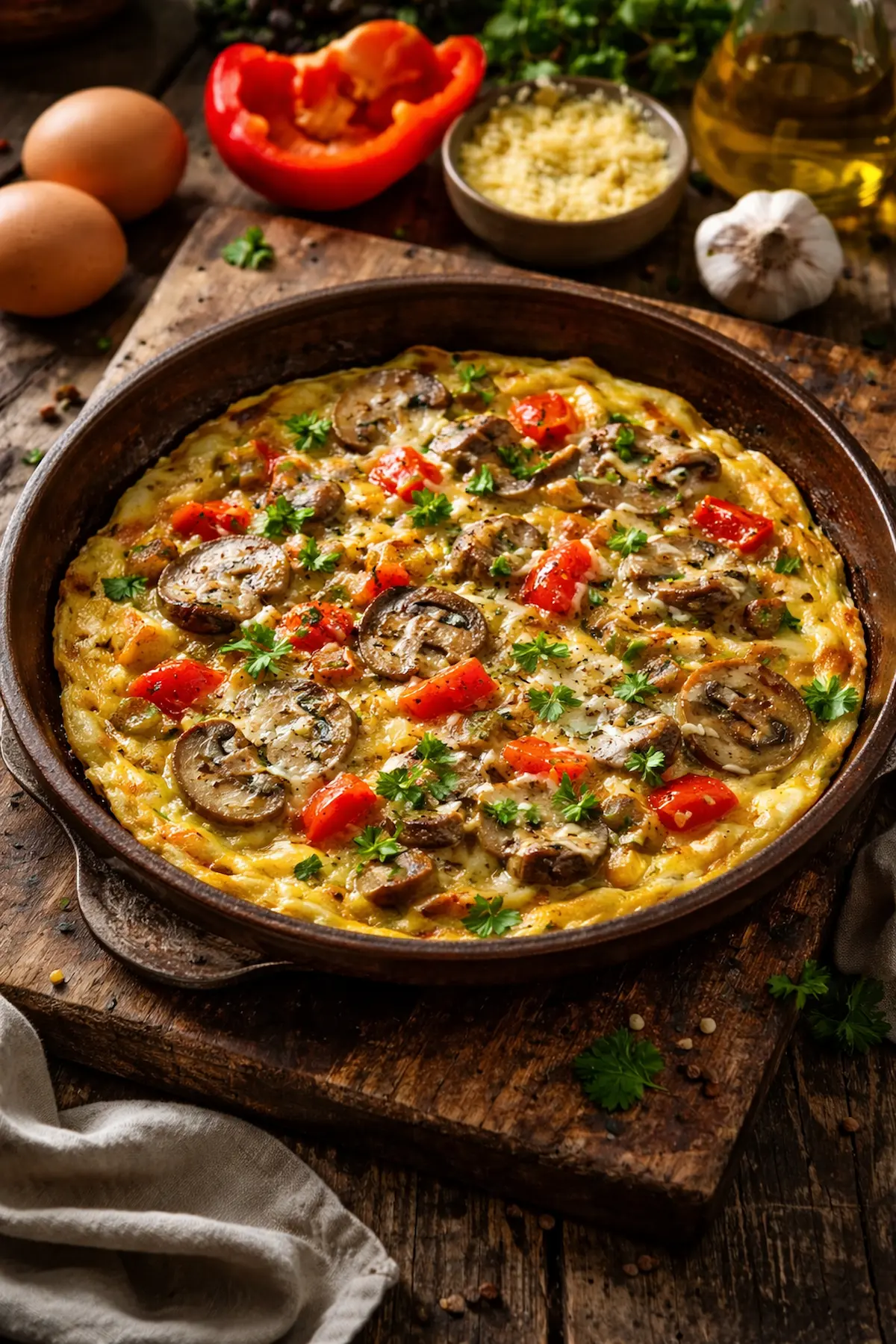 Omelette améliorée aux légumes recette facile et rapide maison