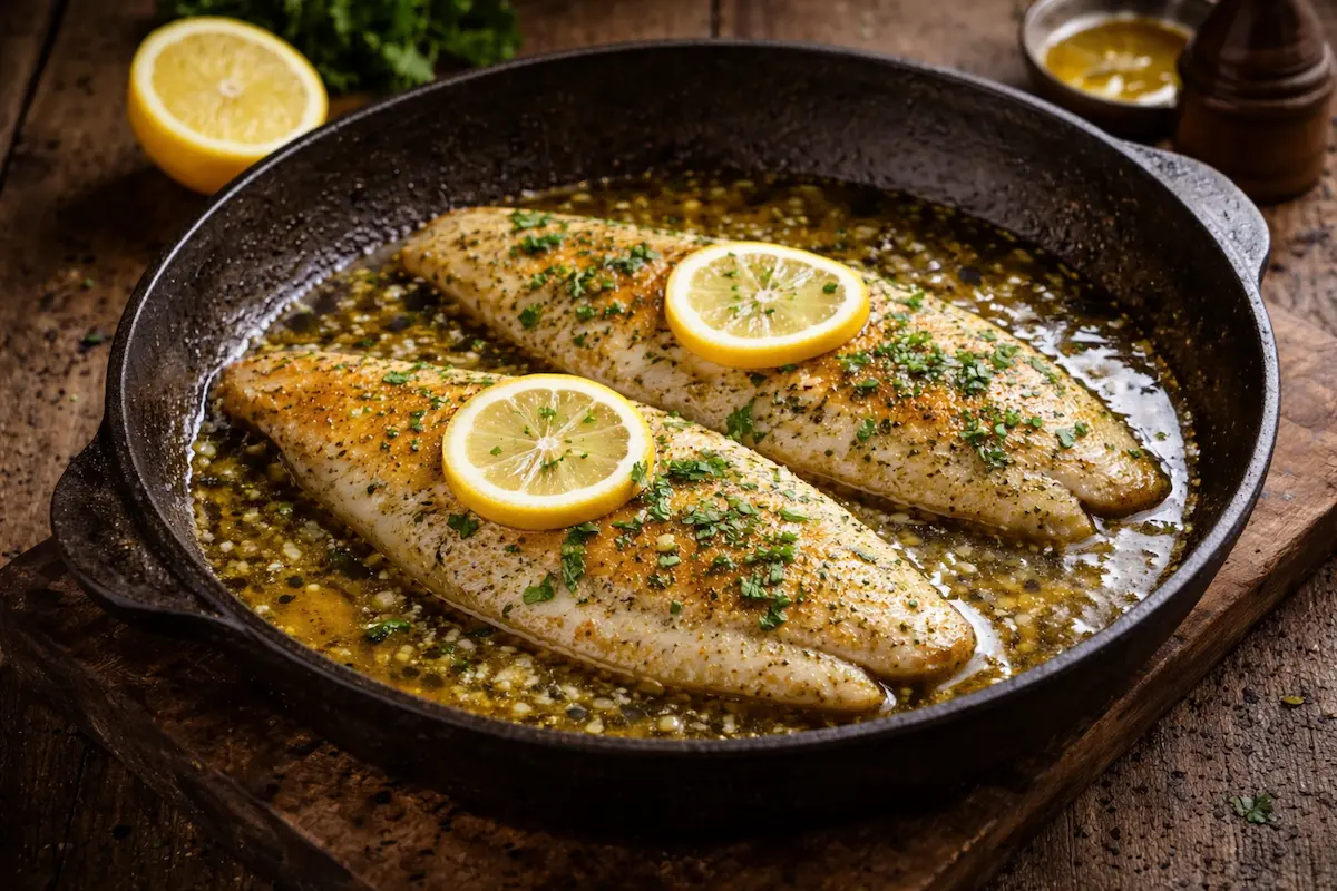 Plie au beurre citron recette poisson facile rapide