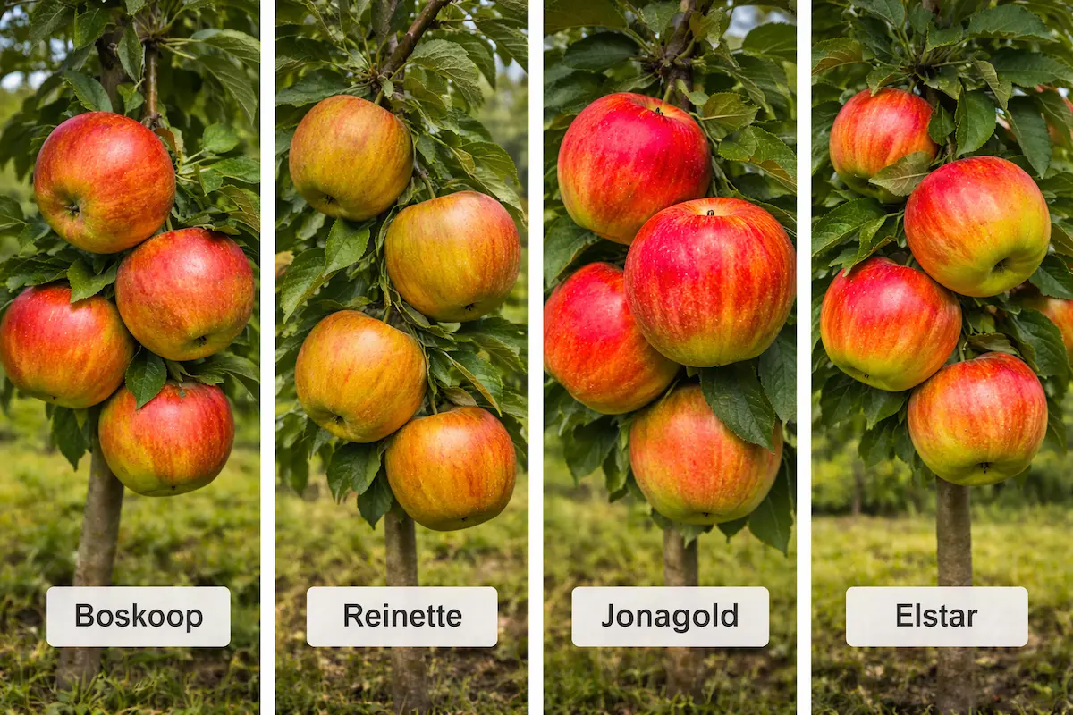 Variétés de pommes idéales pour les tartes : Boskoop, Reinette, Jonagold et Elstar