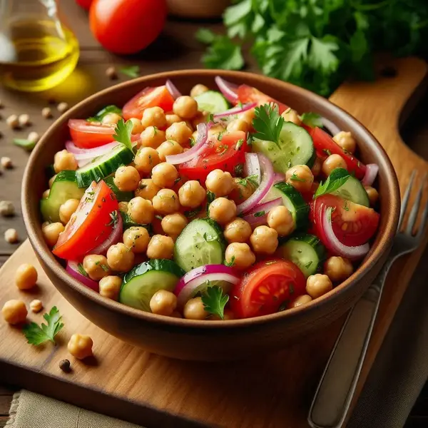 Salade marocaine de pois chiches