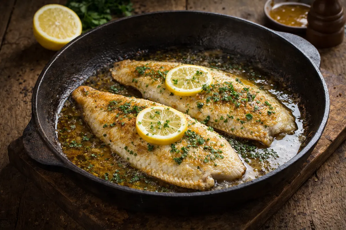 Sole meunière citron recette poisson beurre citron rapide