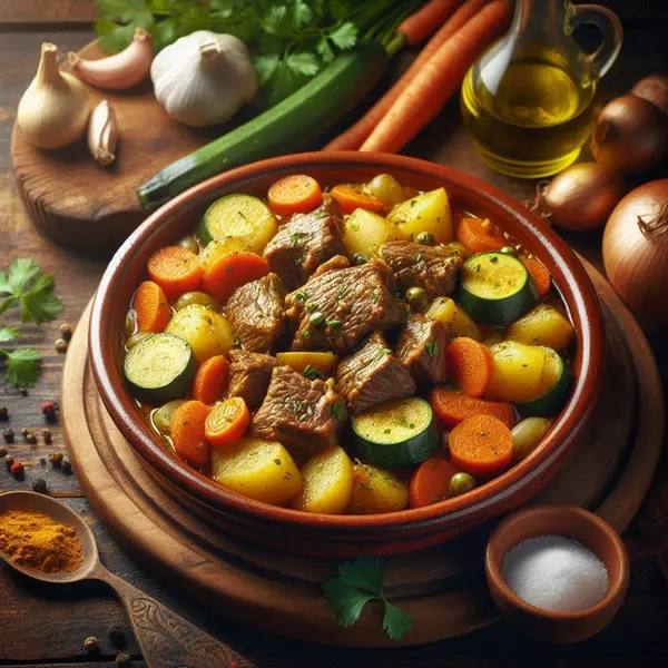 Tajine d’agneau aux légumes